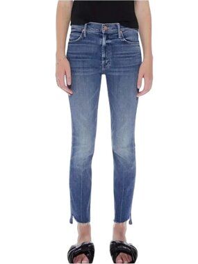 MOTHER The Mid Rise Dazzler Ankle Jeans Womens Size 27 Walking On Coals Wash Fra